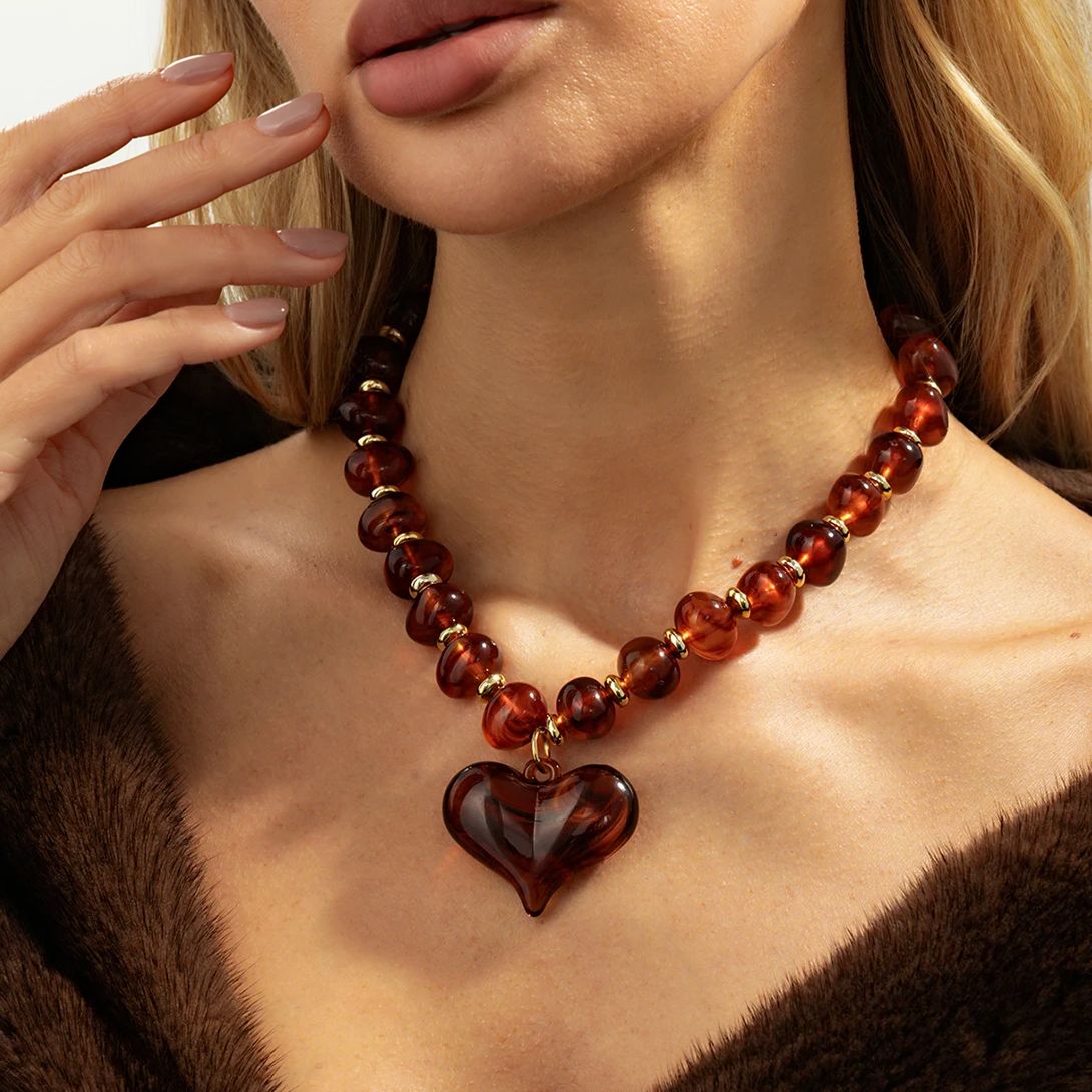 Vintage Fashion Trends - PuRui Exaggerated Vintage Big Love Heart
