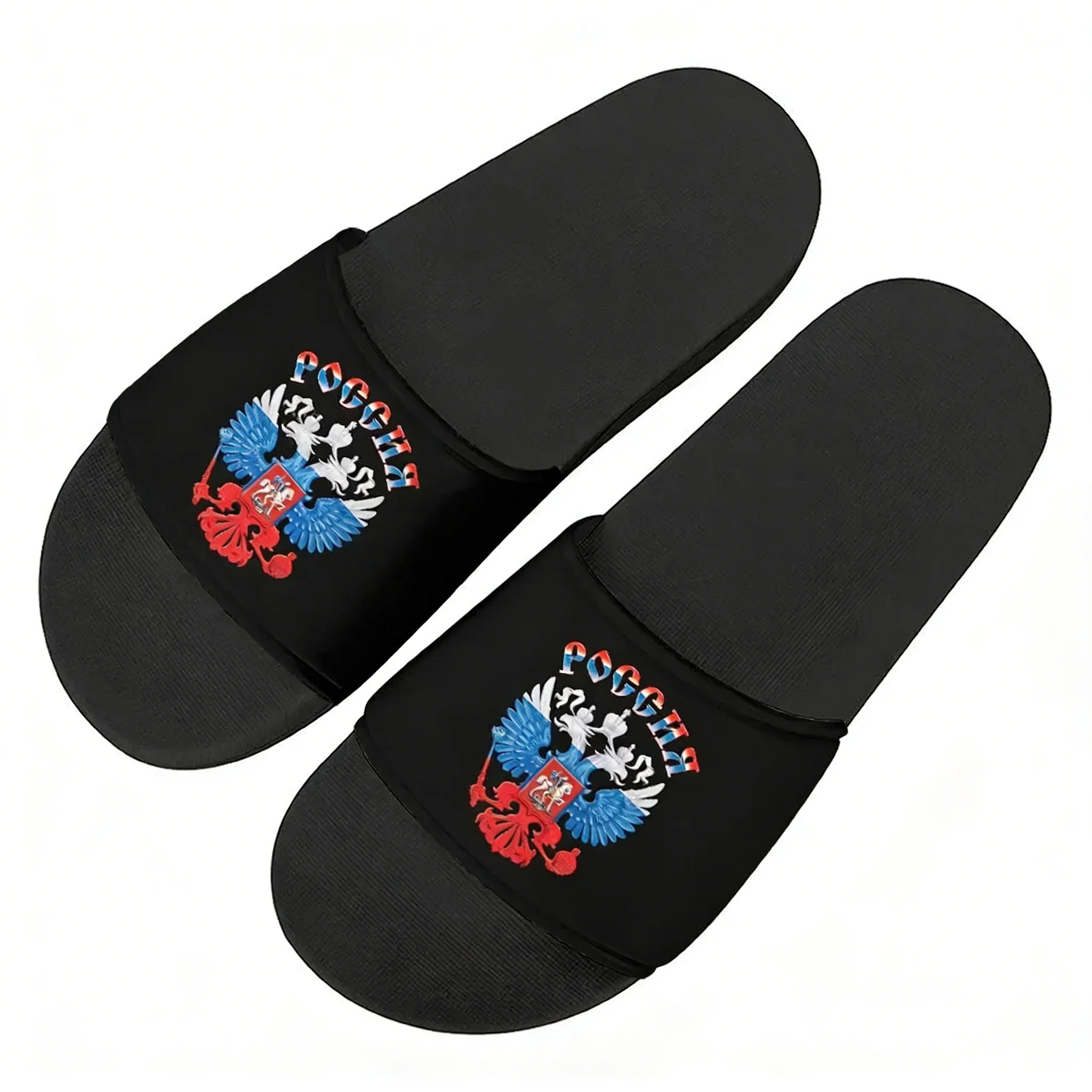 Vintage Fashion For Mens - Russia Coat Of Arms Badge Slippers