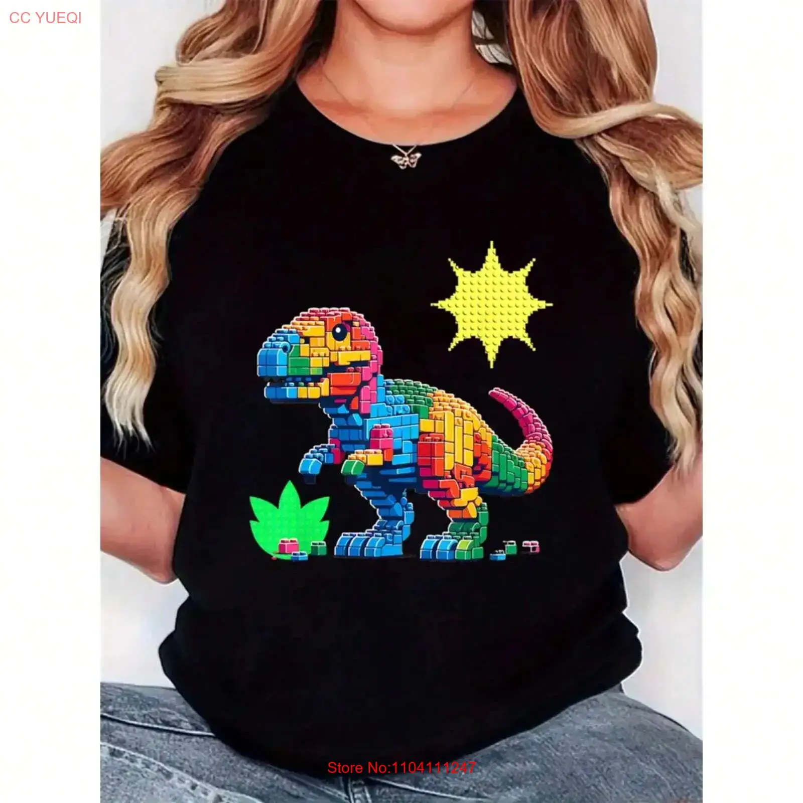 Women's T shirt colorful build - Vintage Fashion Build 评论和价格