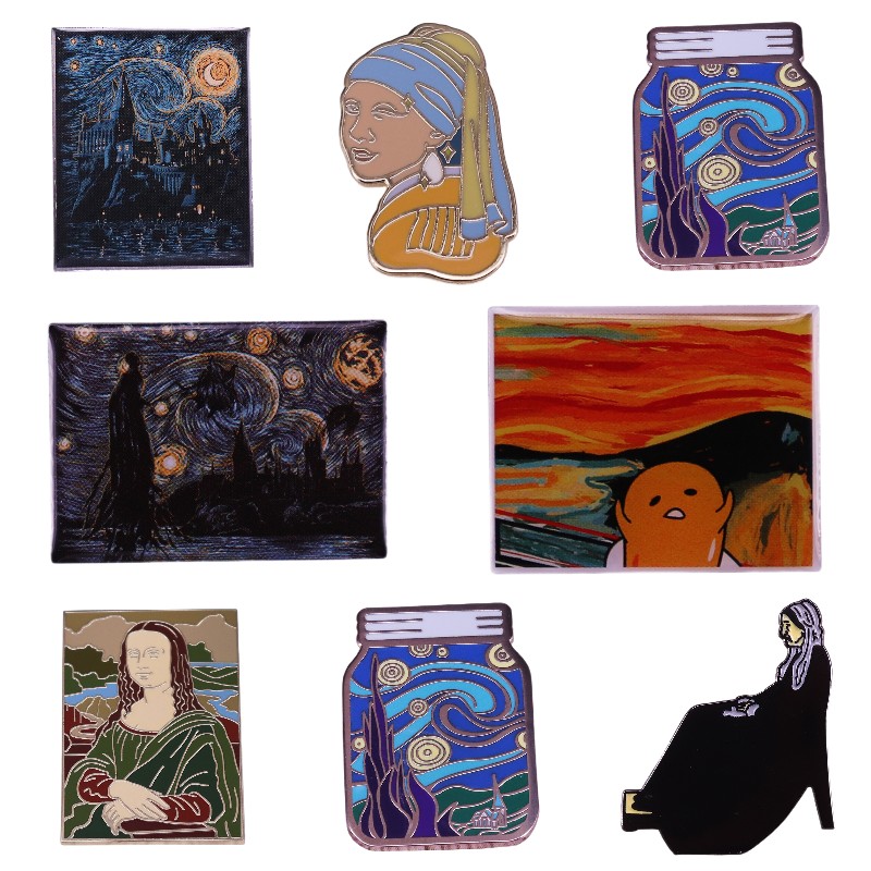 Hard Enamel Pins Classic Art B - Vintage Fashion Illustration 评论和价格