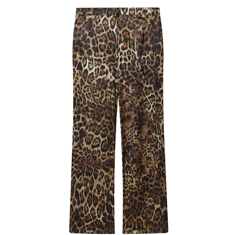 HXAO Leopard Pants Sets 2 Piec - Vintage Trench Coat 评论和价格