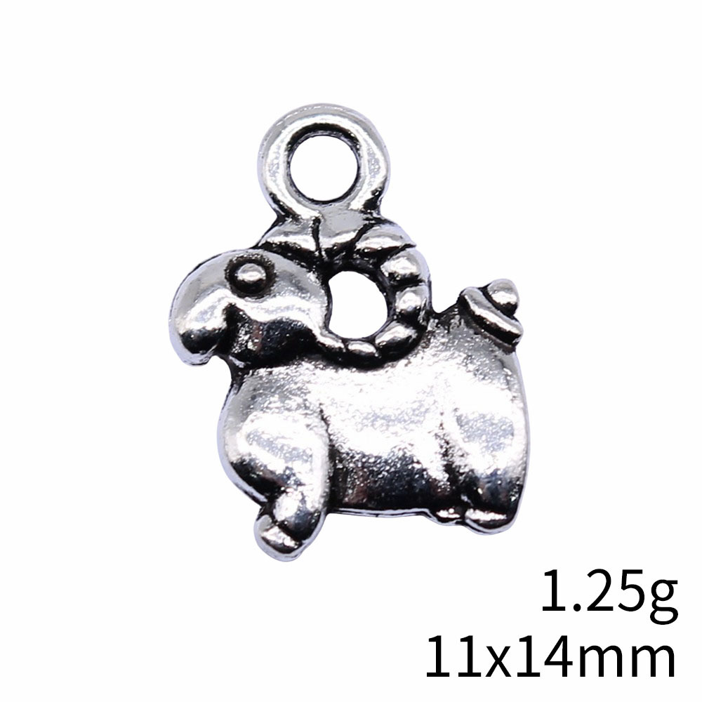 10pcs 11x14mm Antique Silver C - Vintage Fashion Stores 评论和价格