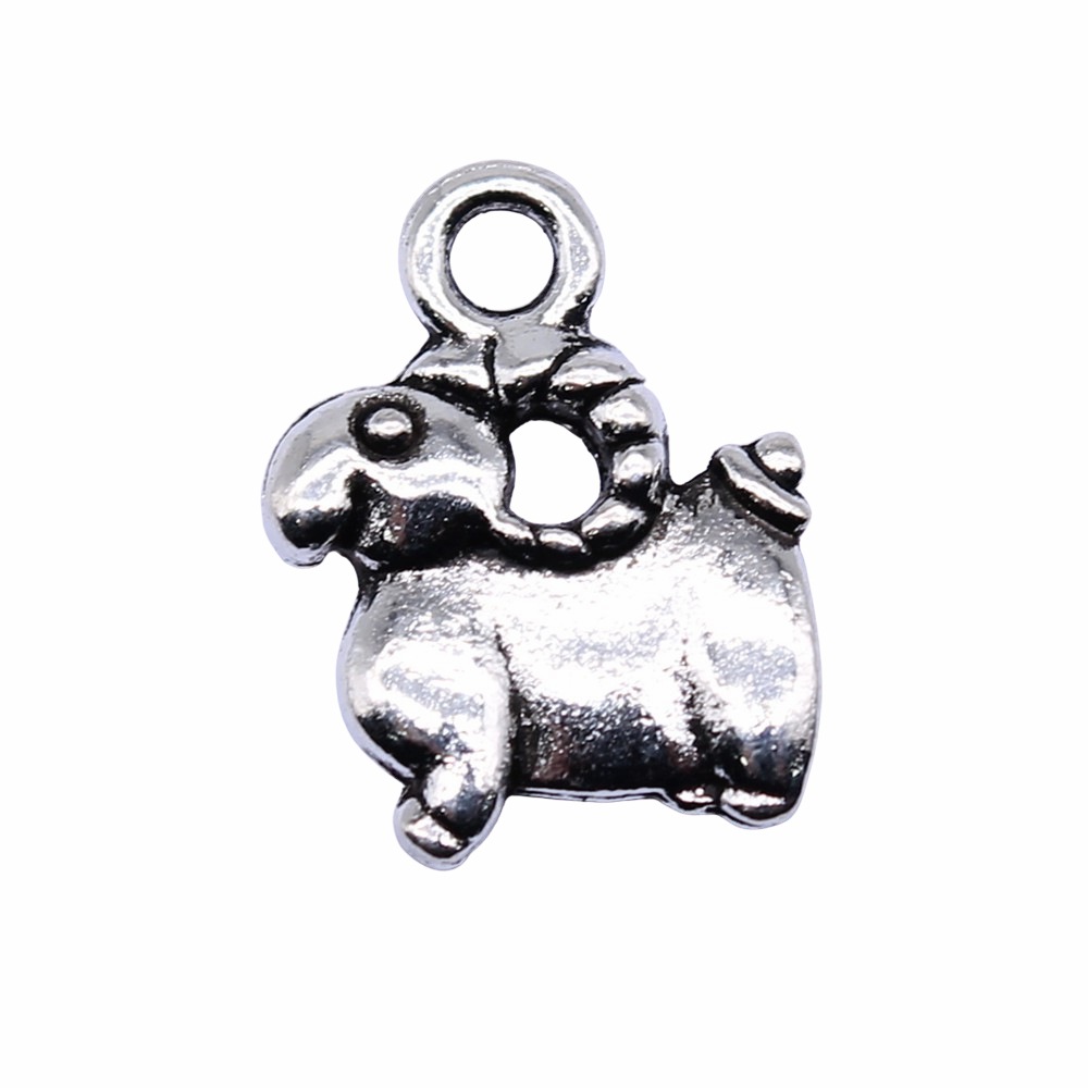 10pcs 11x14mm Antique Silver C - Vintage Fashion Stores 评论和价格