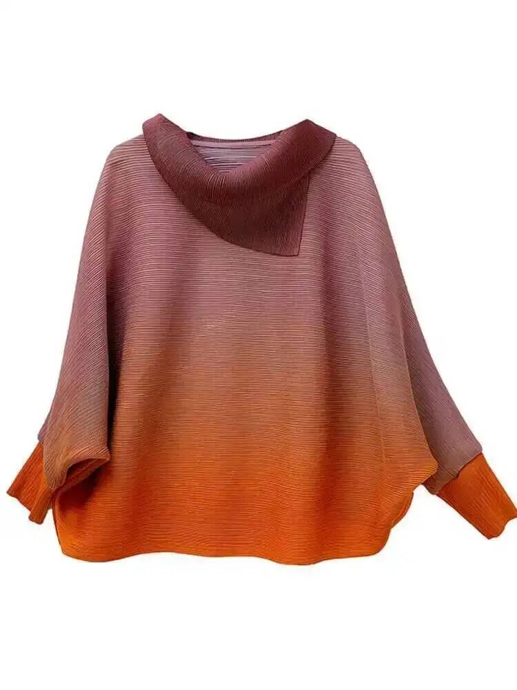 Pleated T-shirt Gradient For W - Vintage Fashion Build 评论和价格