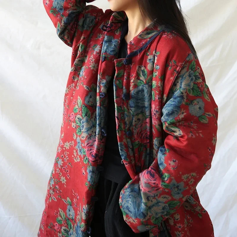 Chinese Style Clothing Warm Co - Vintage Trench Coat 评论和价格
