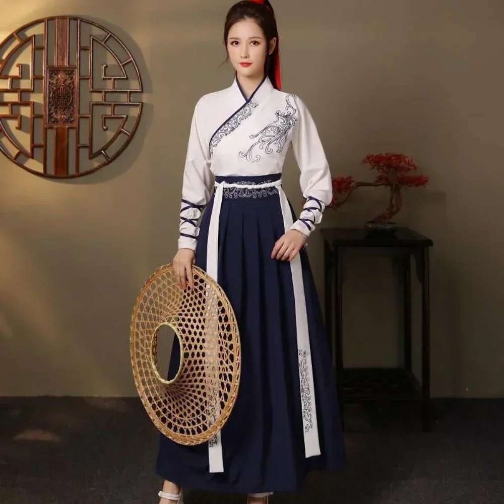 Modern Hanfu Women Top Skirt 2 - Vintage Fashion For Mens 评论和价格