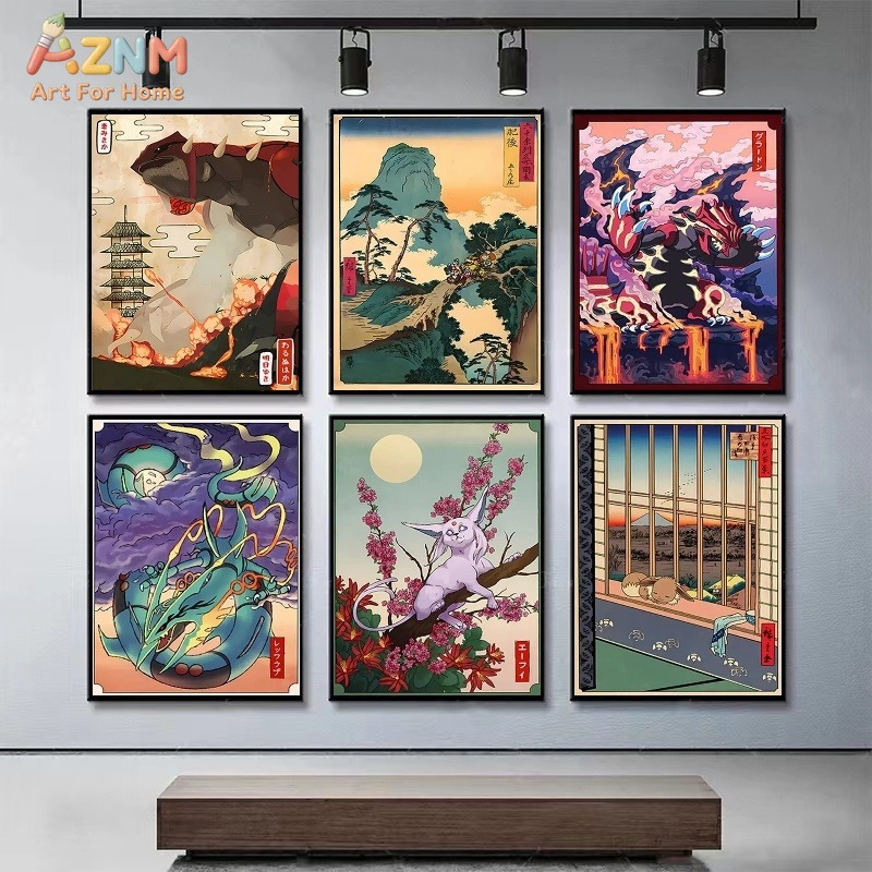 AZNM Ukiyo-e Style Pokemon Gro - Vintage Fashion Japan 评论和价格