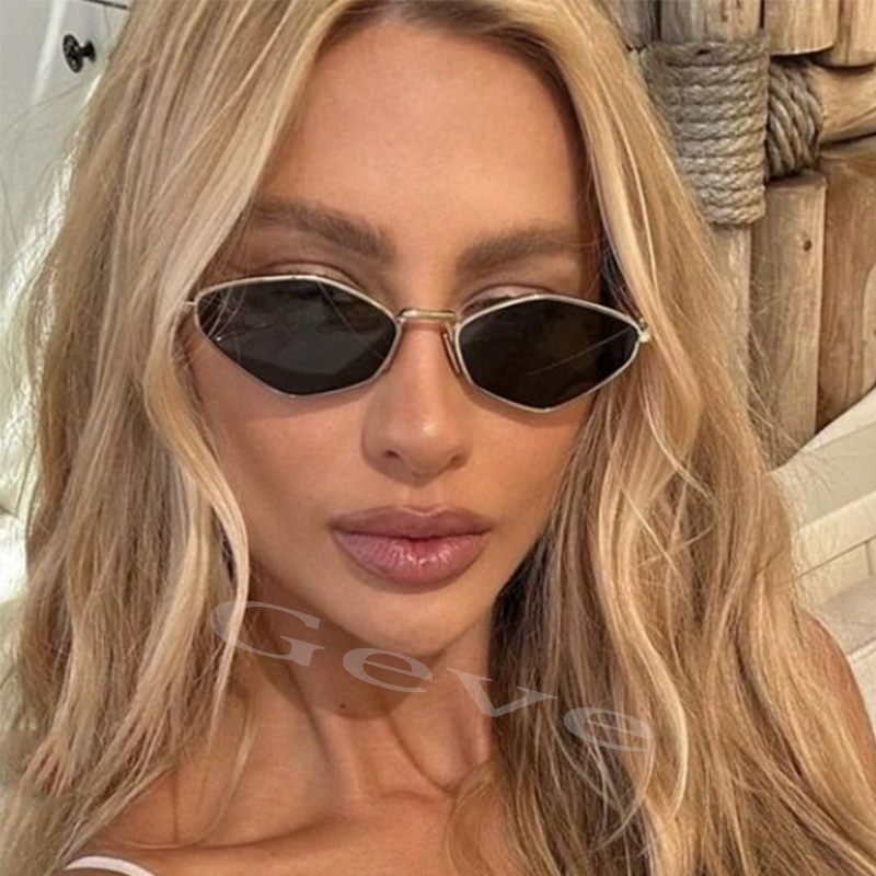 Trendy Polygonal Small Sunglas - Vintage Fashion Trends 评论和价格