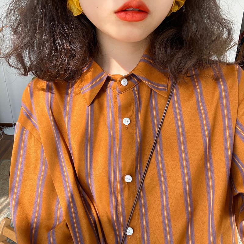 Spring New Striped Loose Casua - Vintage Fashion Trends 评论和价格