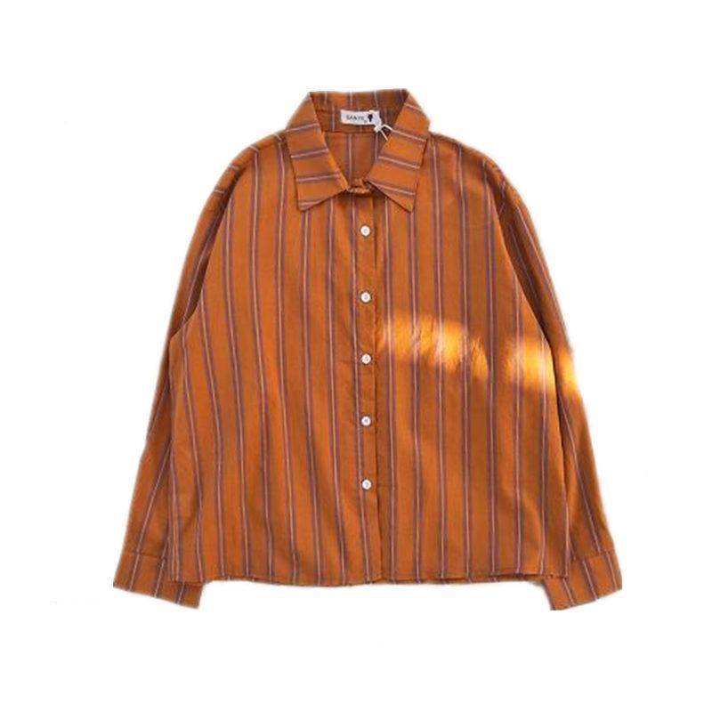 Spring New Striped Loose Casua - Vintage Fashion Trends 评论和价格
