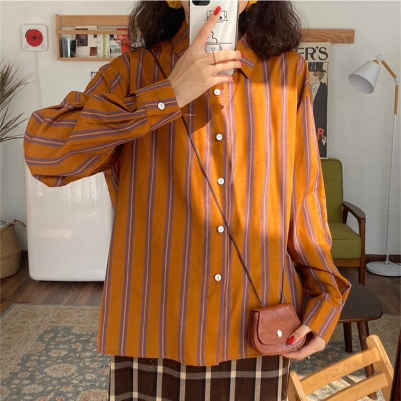 Spring New Striped Loose Casua - Vintage Fashion Trends 评论和价格