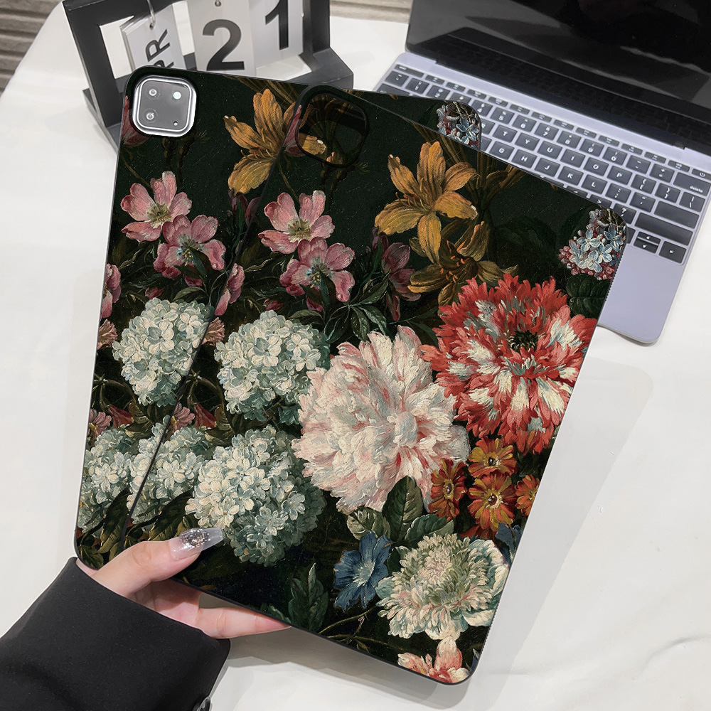 Vintage Oil Painting Of Flower - Vintage Fashion Illustration 评论和价格