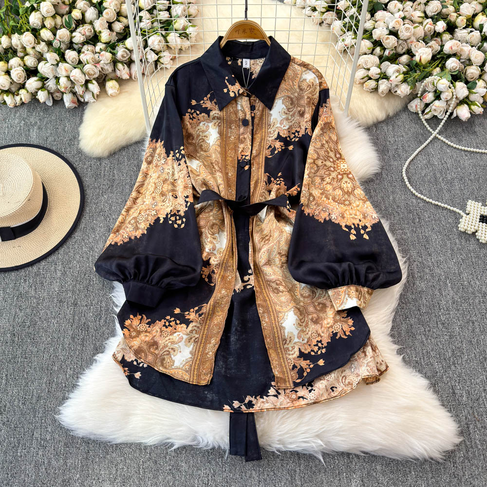 Vintage Lapel Neck Long Sleeve - Vintage Fashion Trends 评论和价格