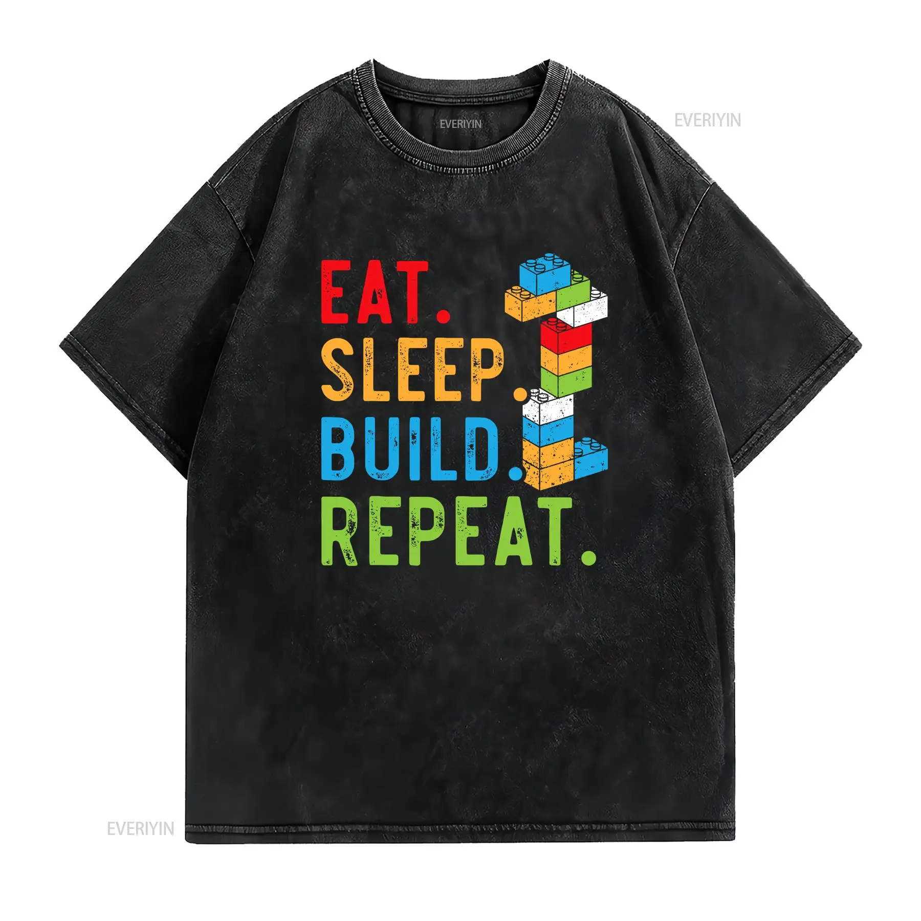 Eat Sleep Build Repeat Master  - Vintage Fashion Build 评论和价格