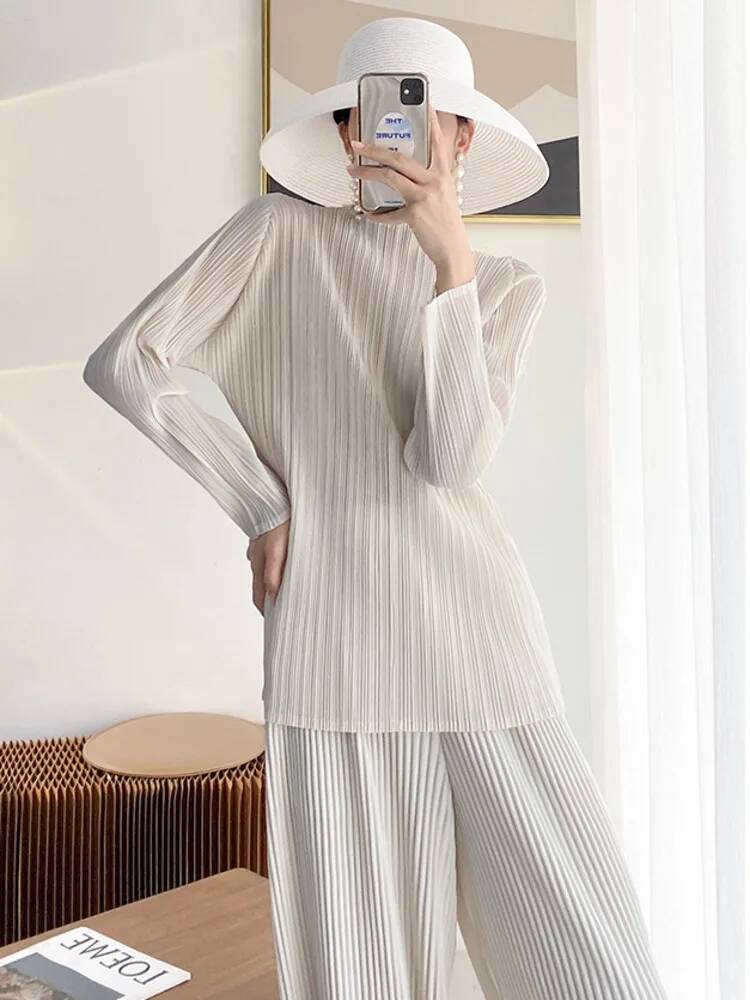 Fashion Solid Color Folds T Sh - Vintage Fashion Build 评论和价格