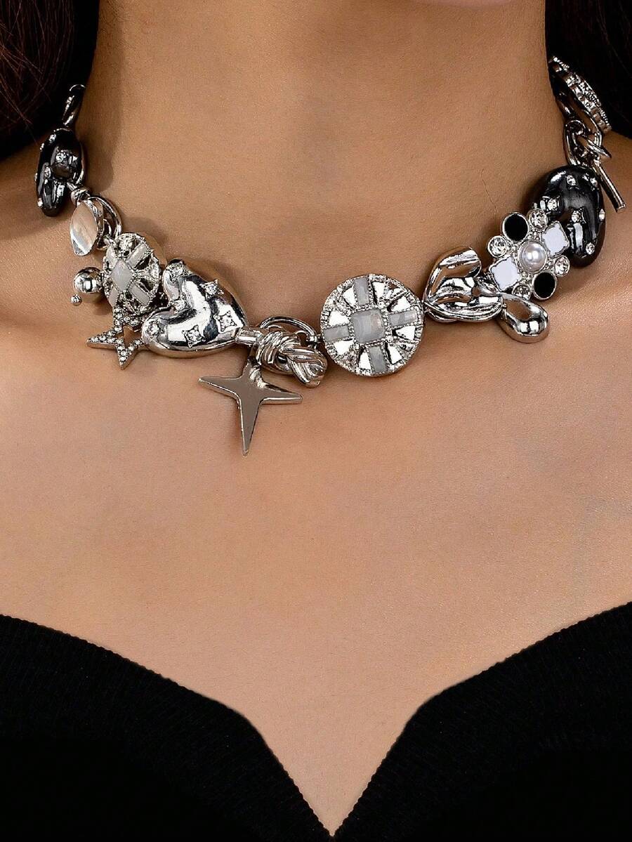 1pc Vintage Punk Rock Vibe Met - Vintage Vibes Fashion 评论和价格