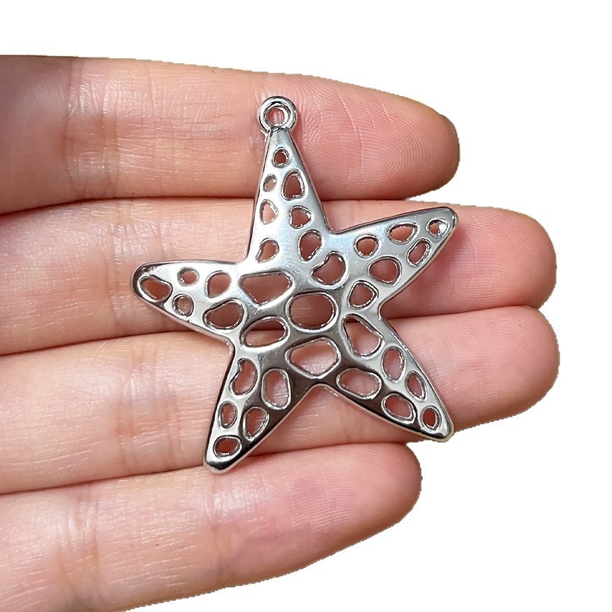 4Pcs Silvery Starfish Sea Star - Vintage Fashion Stores 评论和价格