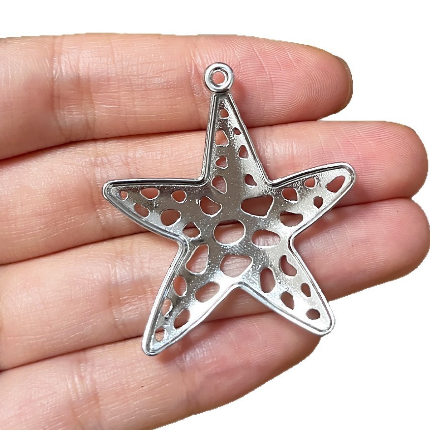 4Pcs Silvery Starfish Sea Star - Vintage Fashion Stores 评论和价格