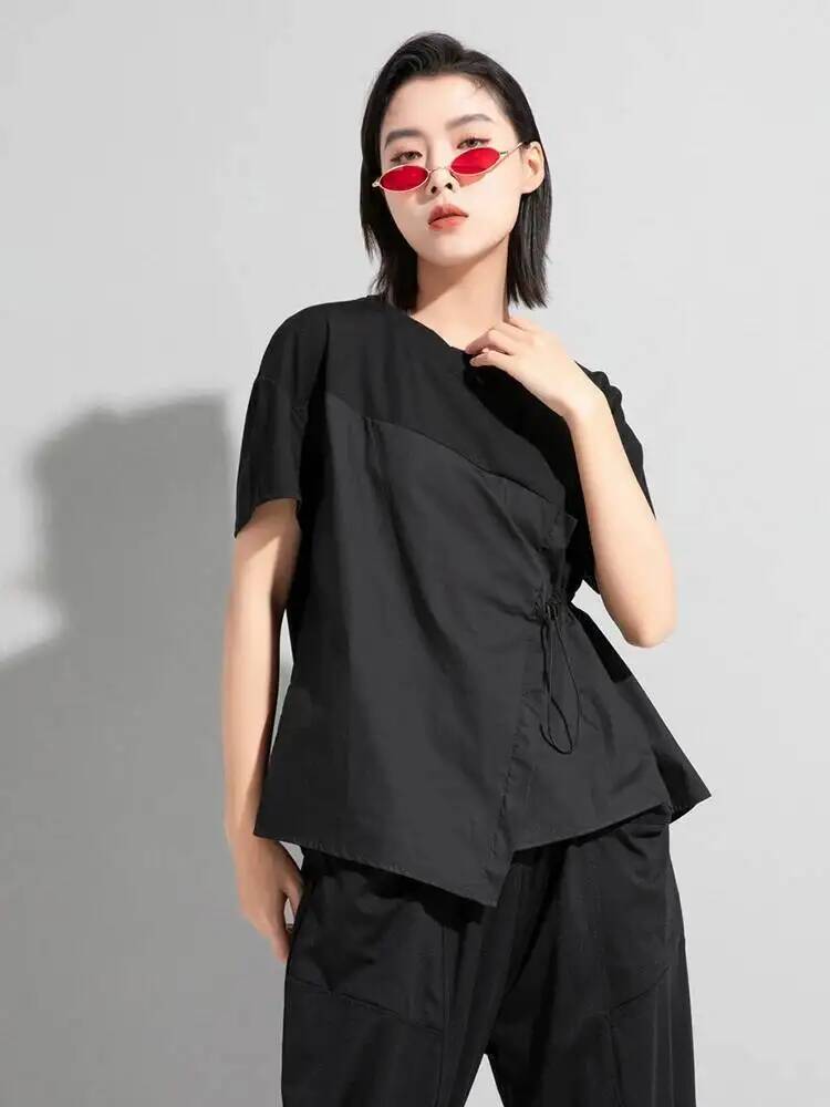 Waist Women Black Drawstring B - Vintage Fashion Build 评论和价格