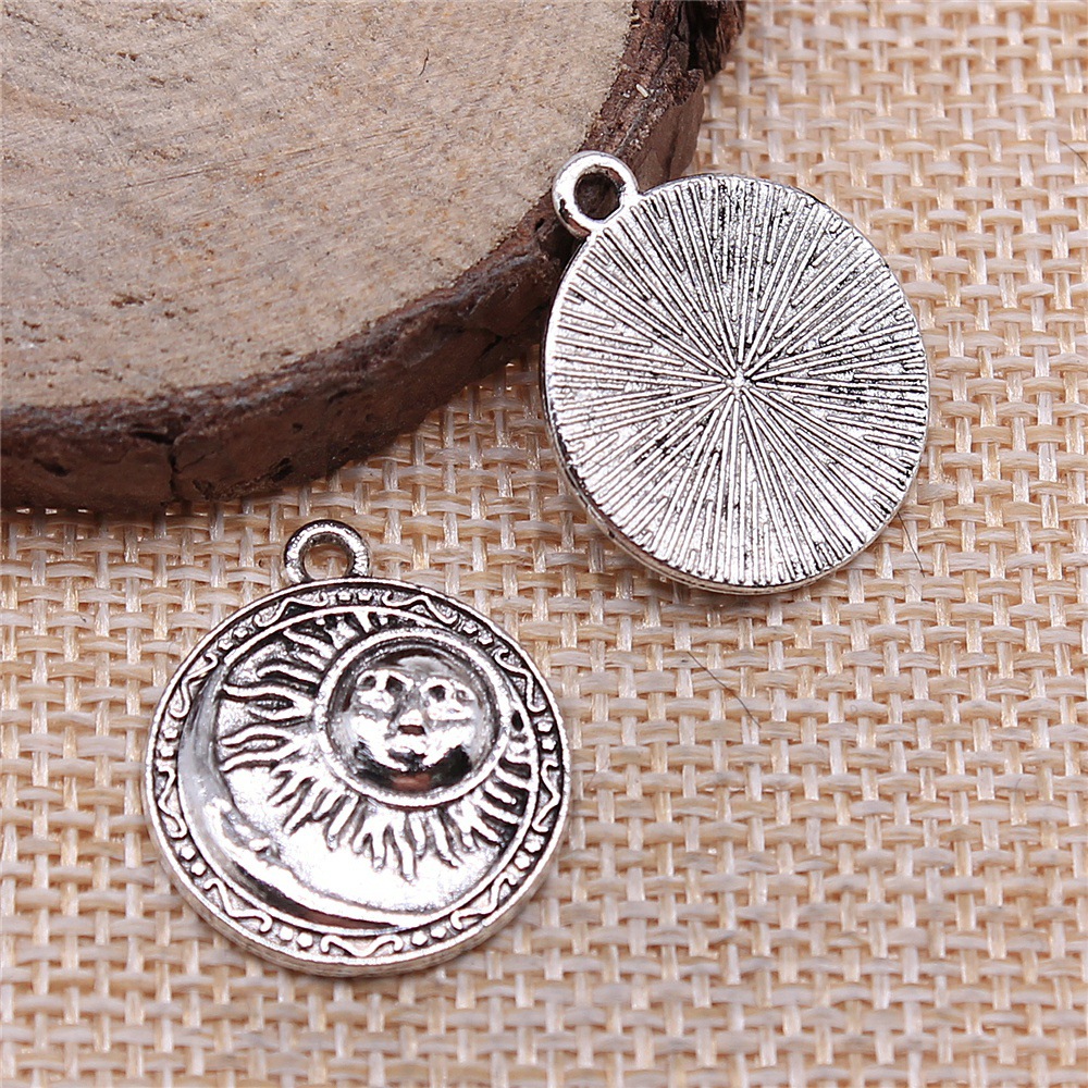4pcs 19x23mm Antique Silver Co - Vintage Fashion Stores 评论和价格