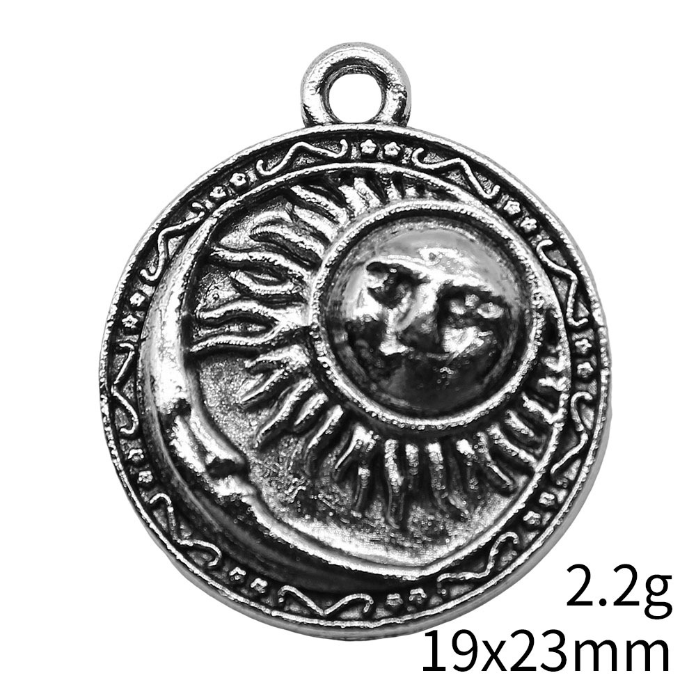 4pcs 19x23mm Antique Silver Co - Vintage Fashion Stores 评论和价格