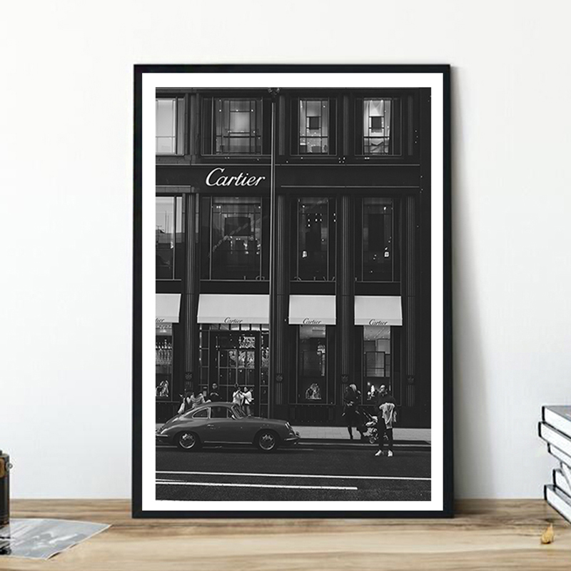 European Street Canvas Paintin - Vintage Fashion Illustration 评论和价格