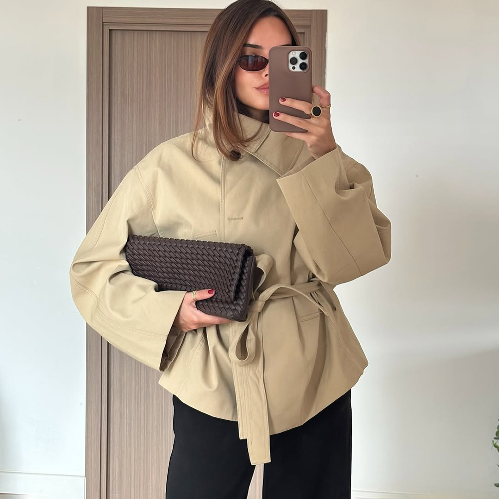 Tuularose Women's Shorts 2 Pie - Vintage Trench Coat 评论和价格