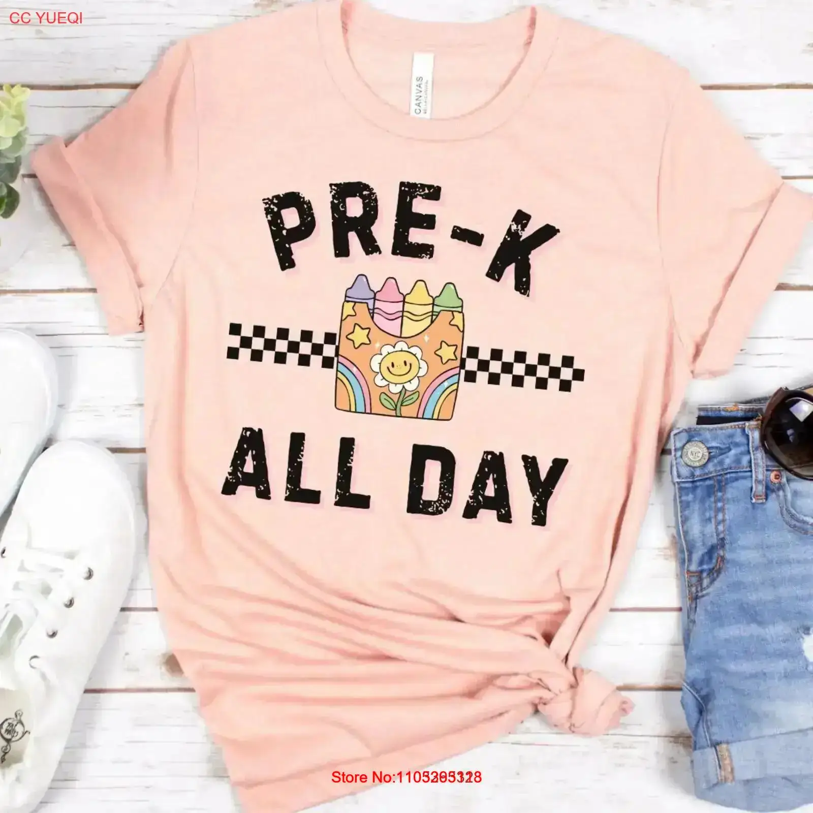 Teacher Vibes Pre K Education  - Vintage Vibes Fashion 评论和价格