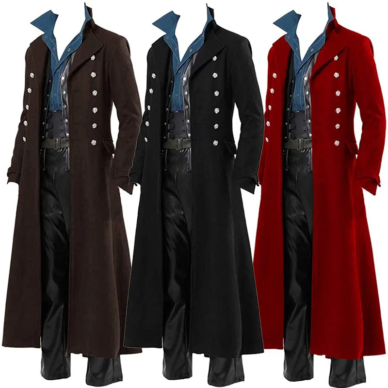 Medieval Renaissance Costume M - Vintage Trench Coat 评论和价格
