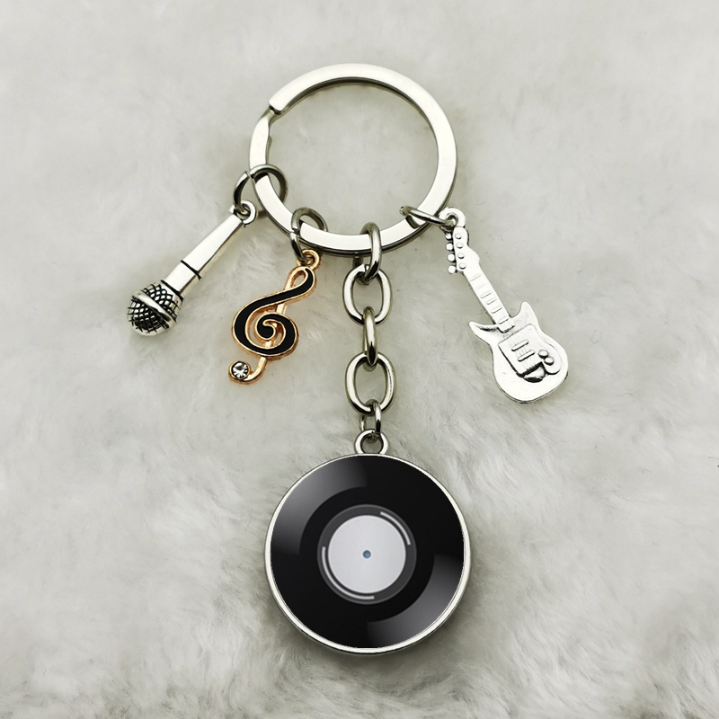 Classic Retro Vinyl Record Key - Vintage Vibes Fashion 评论和价格