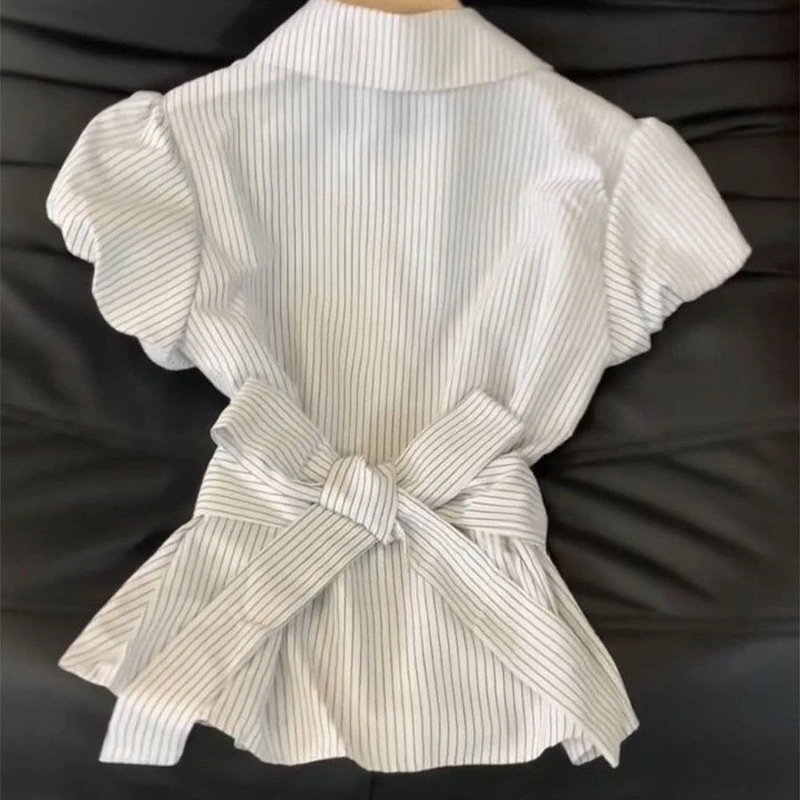 Women Clothes Polo Neck Stripe - Vintage Fashion Trends 评论和价格