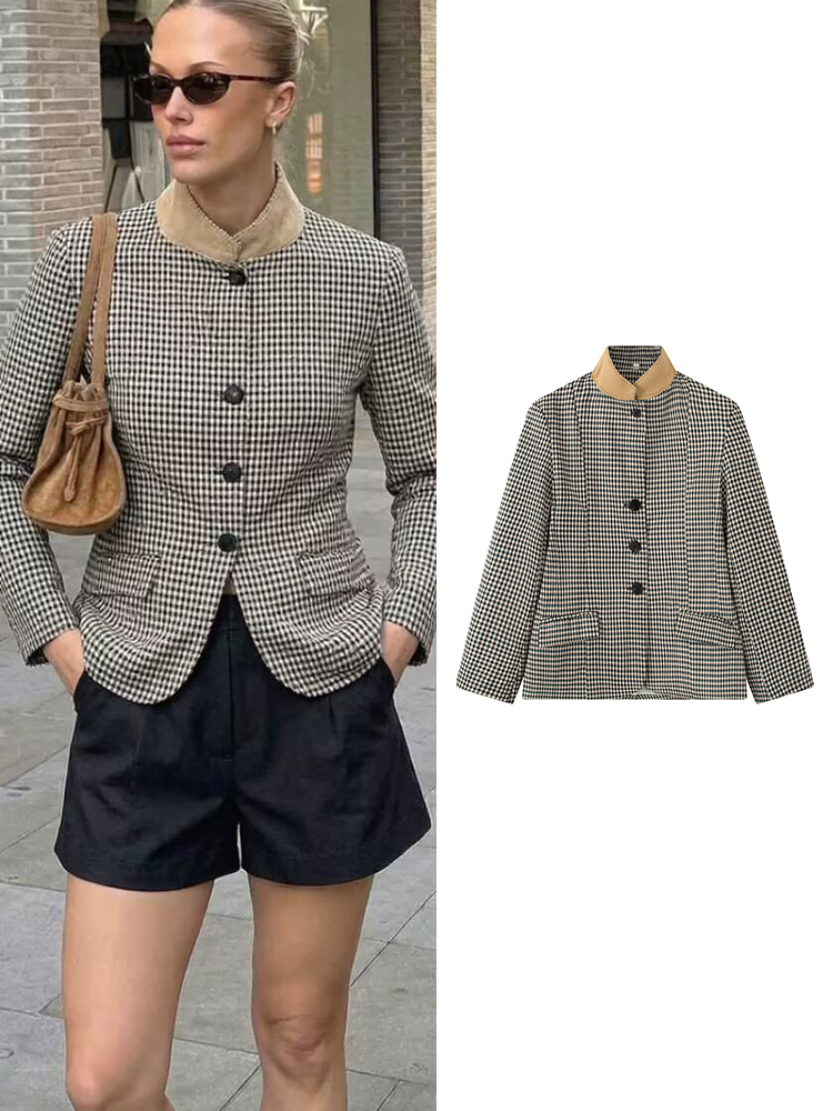 TFMLN Women's Vintage Plaid Bl - Vintage Trench Coat 评论和价格